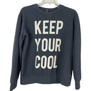 Womens Size S Black "Keep Your Cool" Sweatshirt